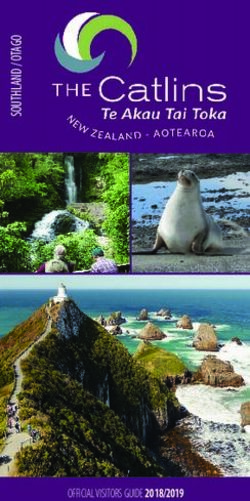 THE NEW ZEALAND - OFFICIAL VISITORS GUIDE 2018/2019 - Southland NZ