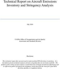 Technical Report on Aircraft Emissions Inventory and Stringency Analysis - EPA