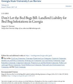 Don't Let the Bed Bugs Bill: Landlord Liability for Bed Bug Infestations in Georgia - The Reading Room