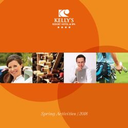 Spring Activities | 2018 - Kelly's Hotel