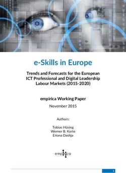 E-Skills in Europe Trends and Forecasts for the European ICT Professional and Digital Leadership Labour Markets (2015-2020) empirica Working Paper
