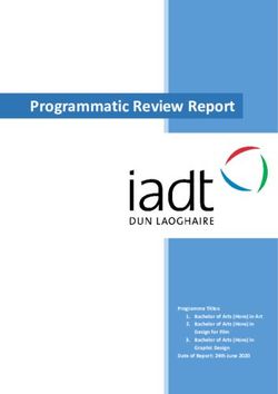 Programmatic Review Report - Programme Titles: 1. Bachelor of Arts (Hons) in Art 2. Bachelor of Arts (Hons) in Design for Film 3. Bachelor of Arts ...