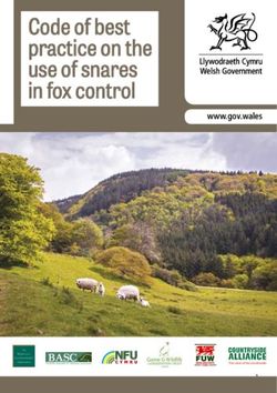 Code of best practice on the use of snares in fox control - Welsh Government