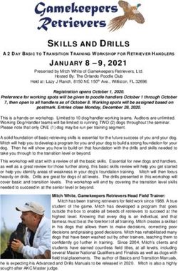 SKILLS AND DRILLS - Gamekeepers Retrievers