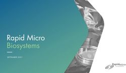 Rapid Micro Biosystems - SEPTEMBER 2021 - Rapid Micro ...