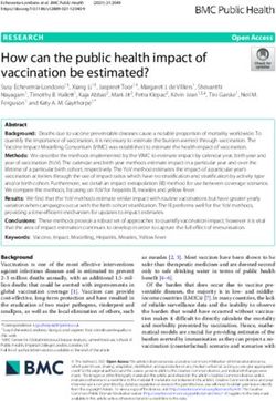 How can the public health impact of vaccination be estimated?