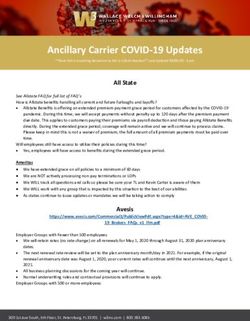 Ancillary Carrier COVID-19 Updates - W3 Insurance