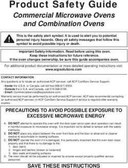 Product Safety Guide Commercial Microwave Ovens and Combination Ovens - ACP Solutions