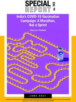 SPECIAL India's COVID-19 Vaccination Campaign: A Marathon, Not a Sprint - Observer Research Foundation