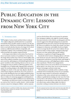 Public Education in the Dynamic City: Lessons from New York City