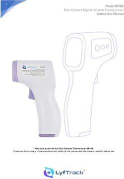 Model IR988 Non-Contact Digital Infrared Thermometer Instruction Manual