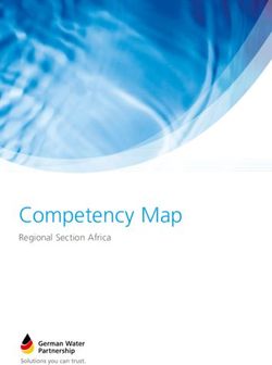 Competency Map Regional Section Africa - German Water Partnership