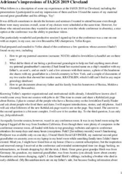 Adrienne's impressions of IAJGS 2019 Cleveland