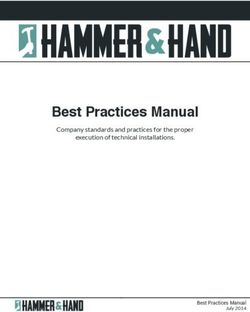 Best Practices Manual - Company standards and practices for the proper execution of technical installations.