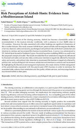 Risk Perceptions of Airbnb Hosts: Evidence from a Mediterranean Island - MDPI