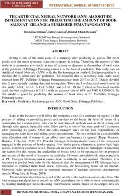 THE ARTIFICIAL NEURAL NETWORK (ANN) ALGORITHM IMPLEMENTATION FOR PREDICTING THE AMOUNT OF BOOK SALES AT ERLANGGA PUBLISHER PEMATANGSIANTAR ...