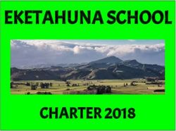 EKETAHUNA SCHOOL - CHARTER 2018