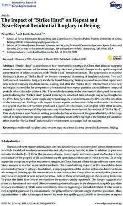 The Impact of "Strike Hard" on Repeat and Near-Repeat Residential Burglary in Beijing - MDPI