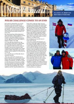 POLAR CHALLENGE COMES TO AN END - Stowe School