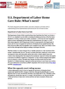U.S. Department of Labor Home Care Rule: What's next?