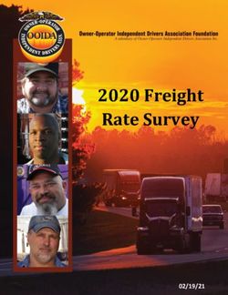 2020 Freight Rate Survey - Owner-Operator Independent Drivers Association Foundation - Owner-Operator Independent ...