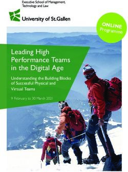 Leading High Performance Teams in the Digital Age - Understanding the Building Blocks of Successful Physical and Virtual Teams - Executive School ...