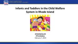 INFANTS AND TODDLERS IN THE CHILD WELFARE SYSTEM IN RHODE ISLAND - #CHILDWELFARERI #THINKBABIES