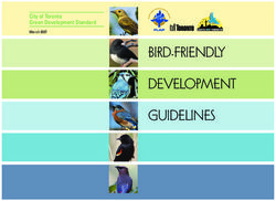 BIRD-FRIENDLY DEVELOPMENT GUIDELINES - City of Toronto Green Development Standard