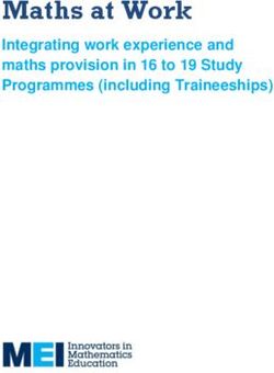 Maths at Work Integrating work experience and maths provision in 16 to 19 Study Programmes (including Traineeships)
