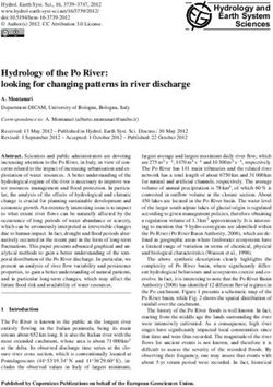 Hydrology of the Po River: looking for changing patterns in river discharge