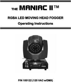 THE MANIAC II RGBA LED MOVING HEAD FOGGER - Operating Instructions - P/N 100122 (120 VAC w/DMX) - CITCFX