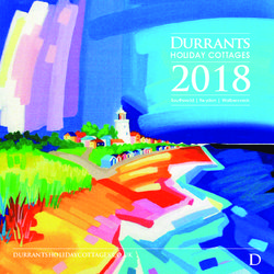 2018 HOLIDAY COTTAGES - DURRANTSHOLIDAYCOTTAGES.CO.UK