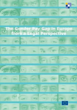 The Gender Pay Gap in Europe from a Legal Perspective - CITE
