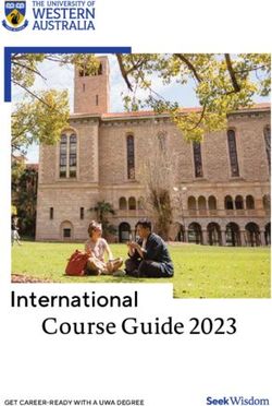 International Course Guide 2023 - GET CAREER-READY WITH A UWA DEGREE - THE UNIVERSITY OF WESTERN AUSTRALIA
