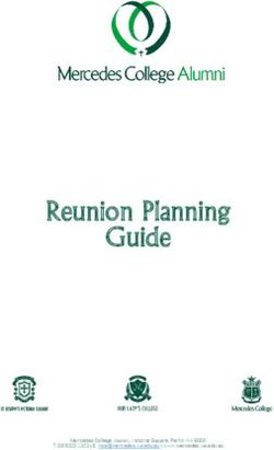 Reunion Planning Guide - Mercedes College