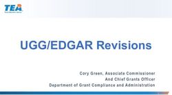 UGG/EDGAR Revisions Cory Green, Associate Commissioner And Chief Grants Officer Department of Grant Compliance and Administration - GovDelivery
