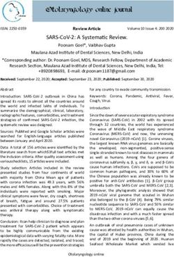 SARS-COV-2: A SYSTEMATIC REVIEW - ALLIED ACADEMIES