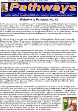Welcome to Pathways No. 42 - Leger ME