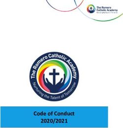 Code of Conduct 2020/2021 - Romero Catholic Academy
