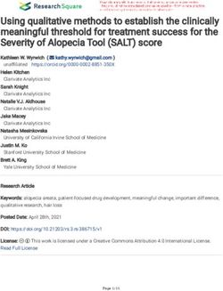 Using qualitative methods to establish the clinically meaningful threshold for treatment success for the Severity of Alopecia Tool (SALT) score