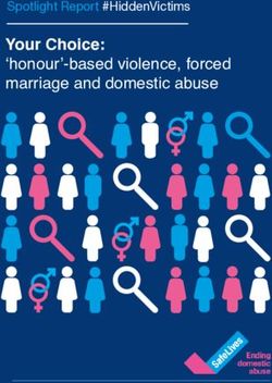 Your Choice: 'honour'-based violence, forced marriage and domestic abuse - Spotlight Report #HiddenVictims - Safelives