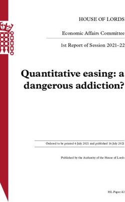 Quantitative easing: a dangerous addiction? - HOUSE OF LORDS Economic Affairs Committee 1st Report of Session 2021-22 - UK Parliament ...