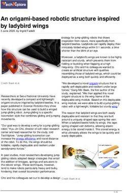 An origami-based robotic structure inspired by ladybird wings