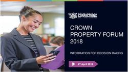 CROWN PROPERTY FORUM 2018 - INFORMATION FOR DECISION MAKING 4th April 2018 - Crown Property Network