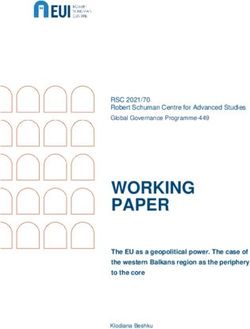 WORKING PAPER RSC 2021/70 - Robert Schuman Centre for Advanced Studies - The EU as a geopolitical power. The case of