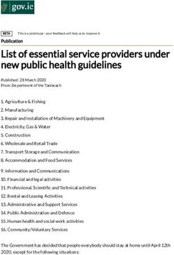 List of essential service providers under new public health guidelines