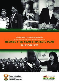 strategic plan department of basic education
