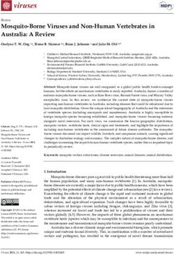 Mosquito-Borne Viruses and Non-Human Vertebrates in Australia: A Review - MDPI