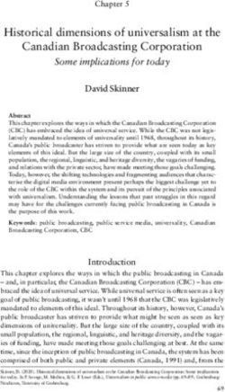 Historical dimensions of universalism at the Canadian Broadcasting Corporation