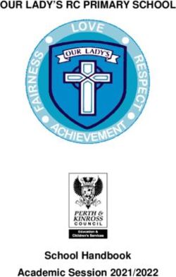 OUR LADY'S RC PRIMARY SCHOOL - School Handbook Academic Session 2021/2022